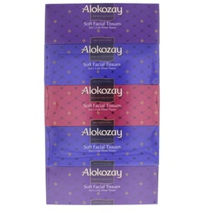 اشتري قم بشراء Alokozay Soft Facial Tissues 2ply 5 x 200 Sheets Online at Best Price من الموقع - من لولو هايبر ماركت Facial Tissues في الامارات
