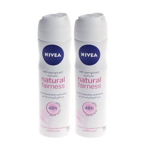Nivea Natural Fairness Deodorant Spray Value Pack 2 x 150 ml