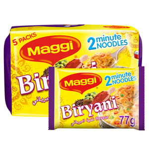 Maggi 2 Minutes Biryani Instant Noodles 5 x 77g
