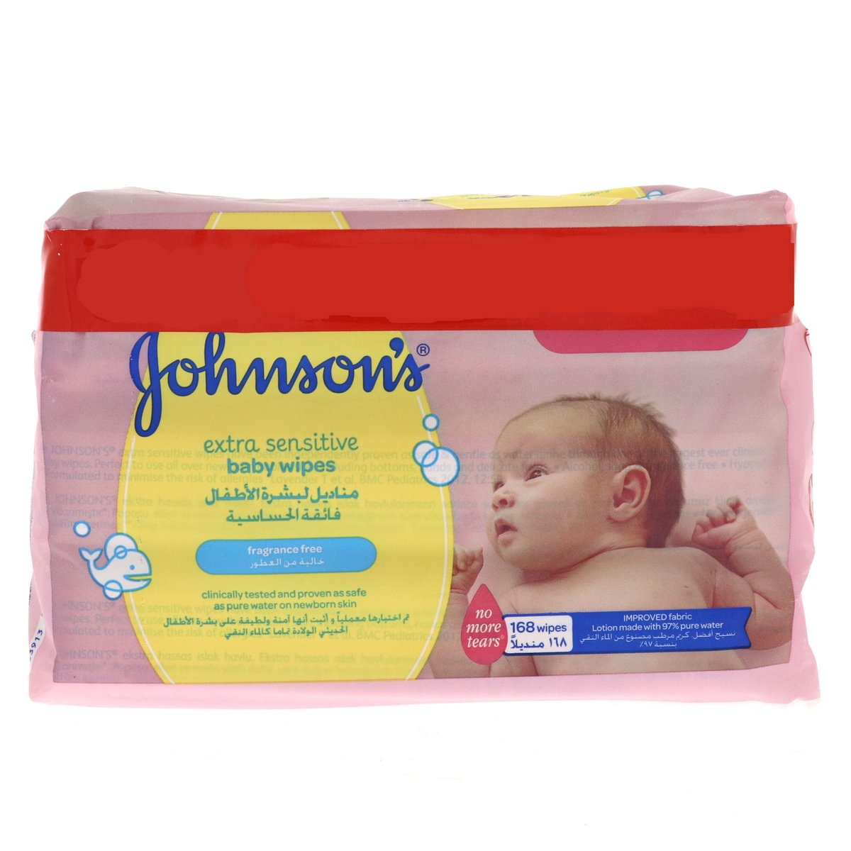 Johnson's Extra Sensitive Baby Wipes 3 x 56's