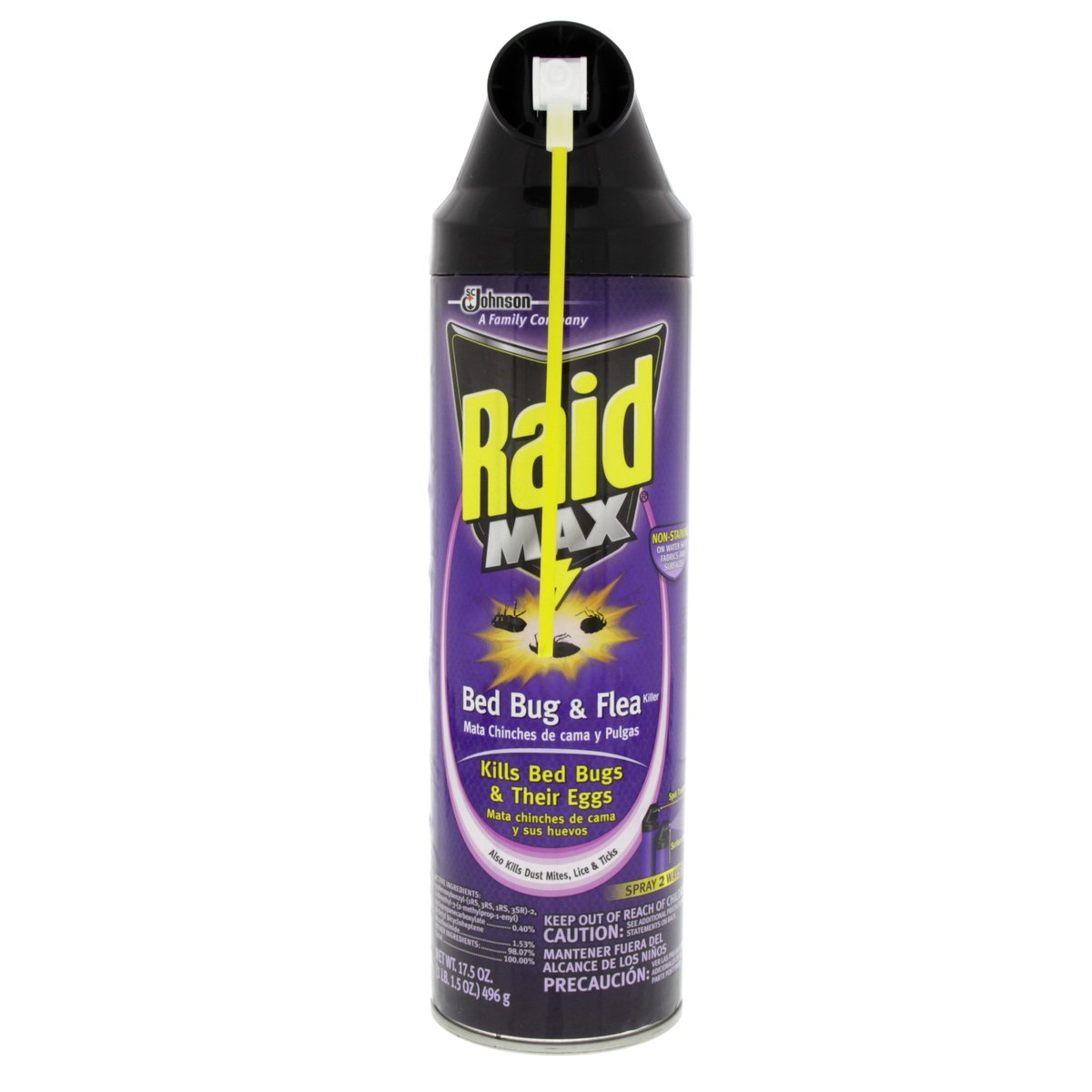 Raid Max Kills Bed Bugs & Their Eggs 496 Gm