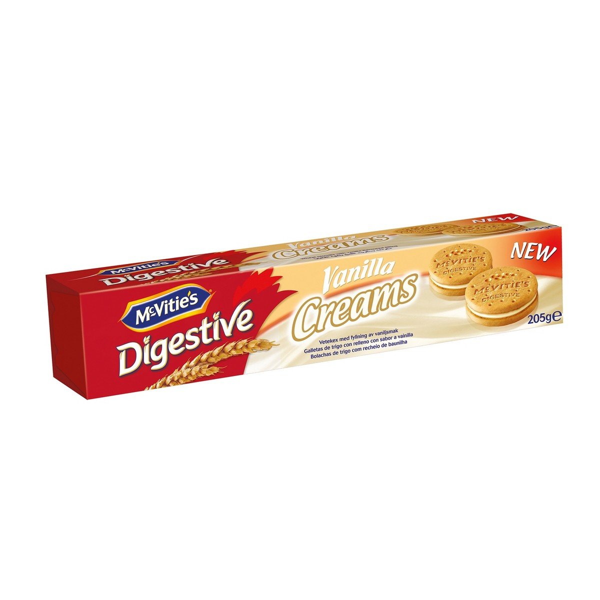 McVitie's Digestive Vanilla Cream Biscuits 205 g