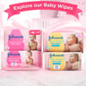 Johnson's Baby Wipes Gentle All Over 4 x 56pcs