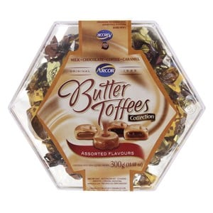 Arcor Butter Toffees Assorted Flavours 300 g