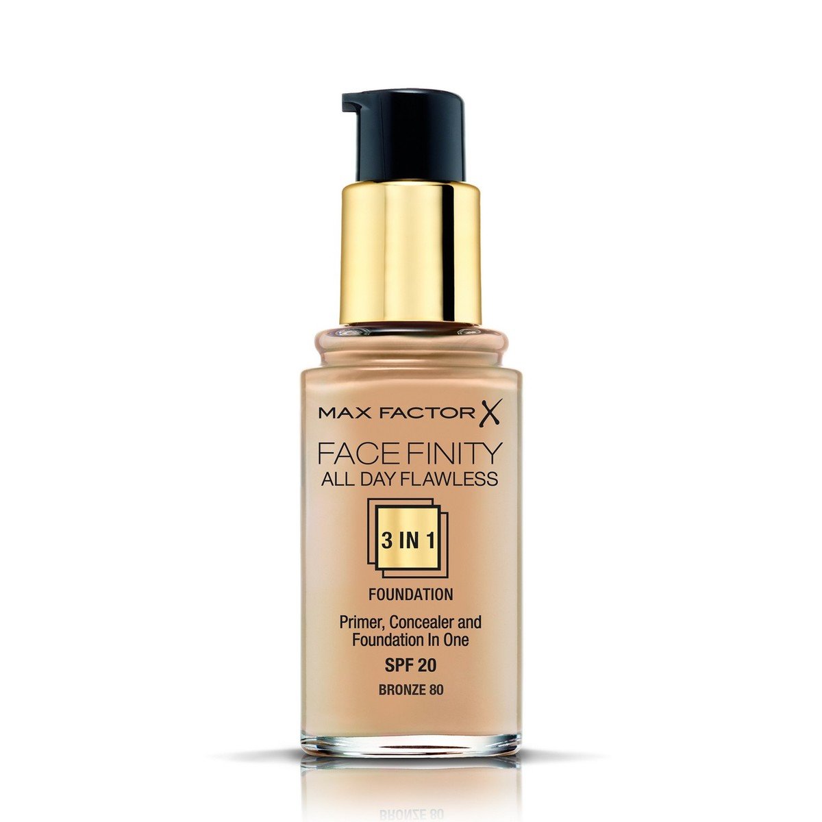 Max Factor Facefinity All Day Flawless Liquid Foundation 3in1 80 Bronze 30ml