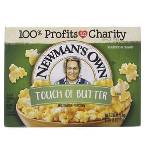 New Man's Own Touch Of Butter Flavor Microwave Pop Corn 298g