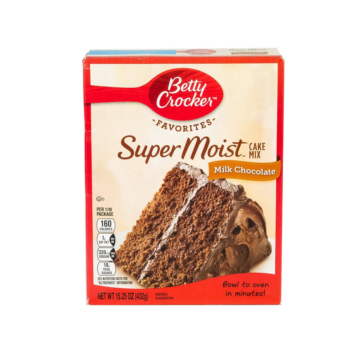 Betty Crocker Super Moist Cake Mix Milk Chocolate 432g