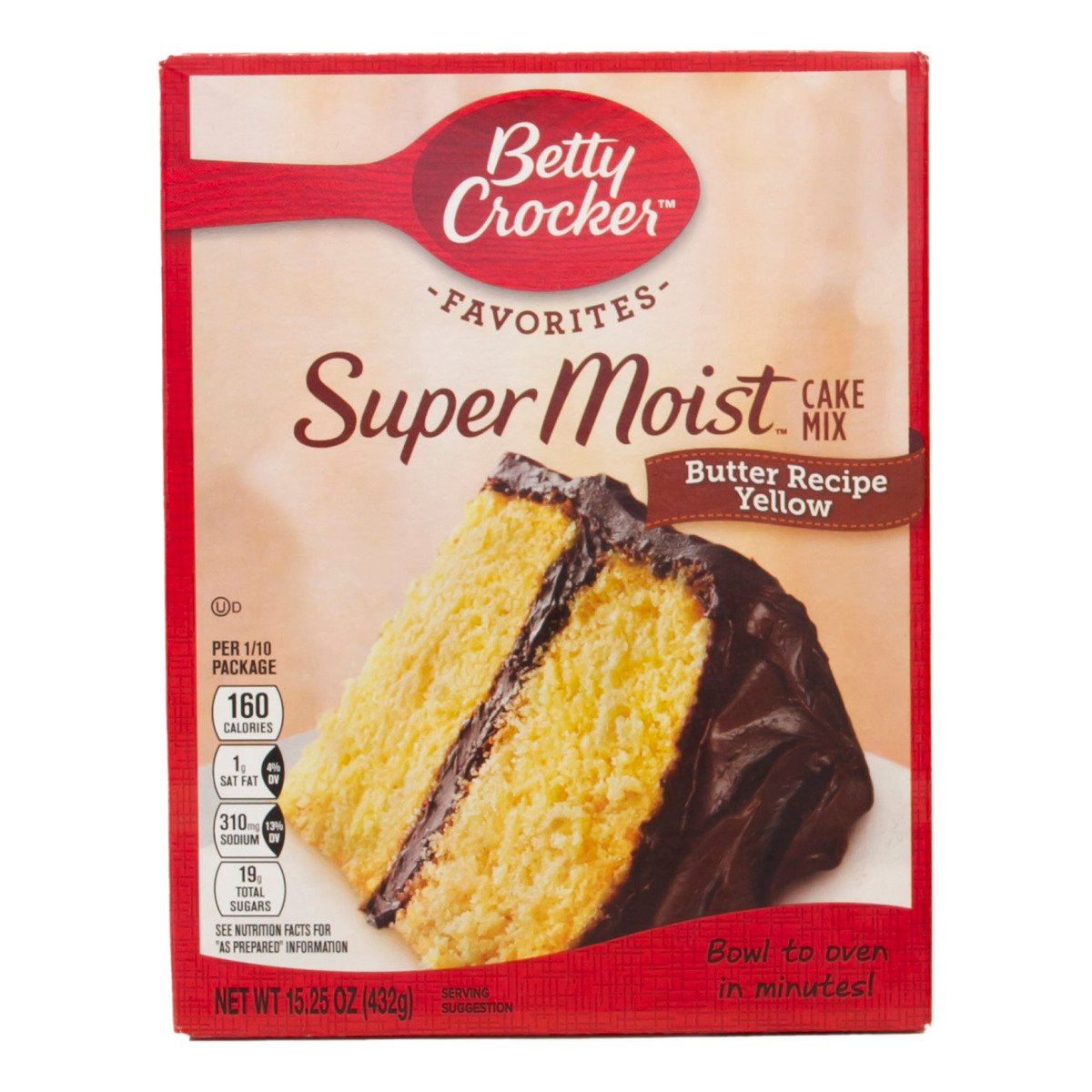 Betty Crocker Super Moist Butter Yellow Cake Mix 432g