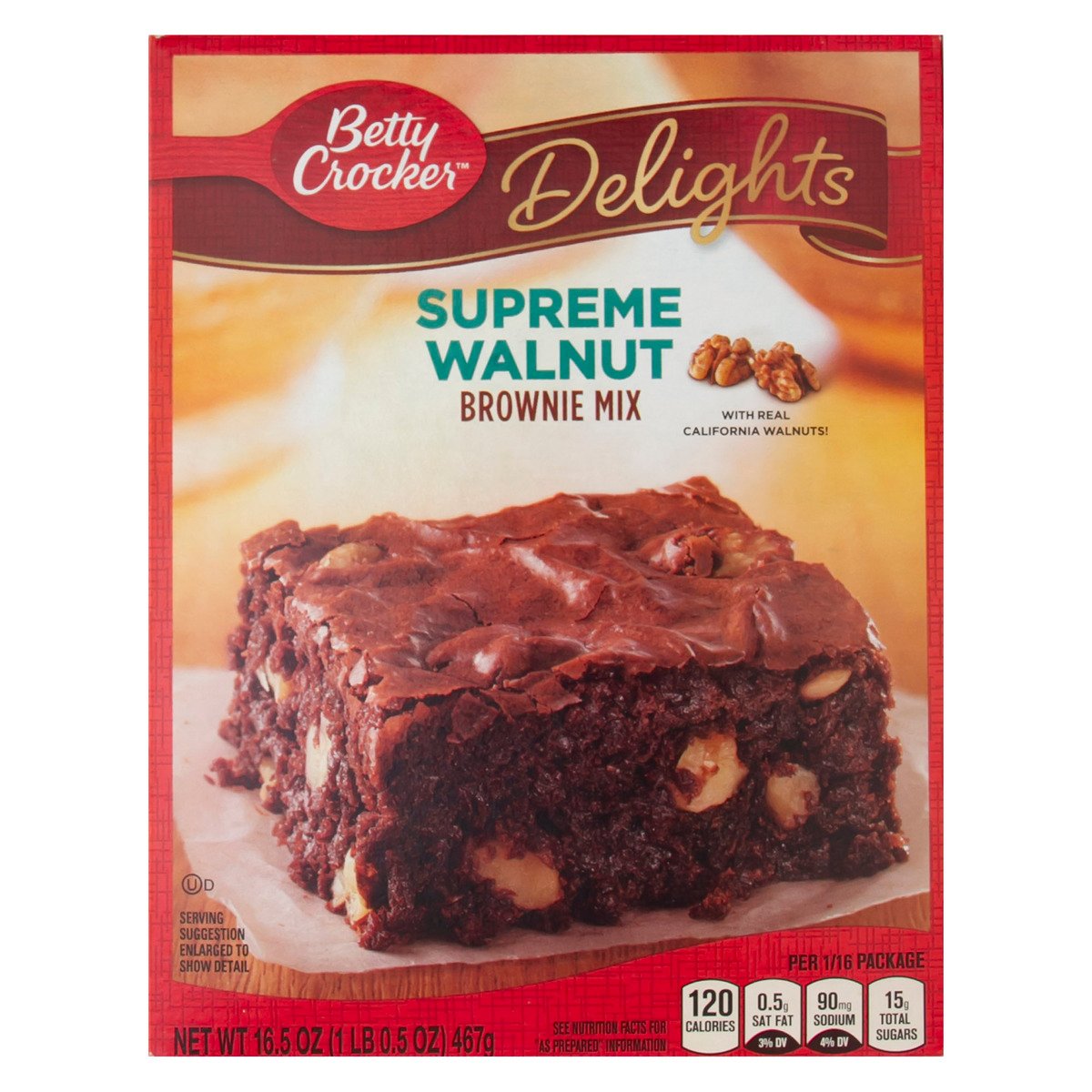Betty Crocker Supreme Walnut Brownie Mix 467 g