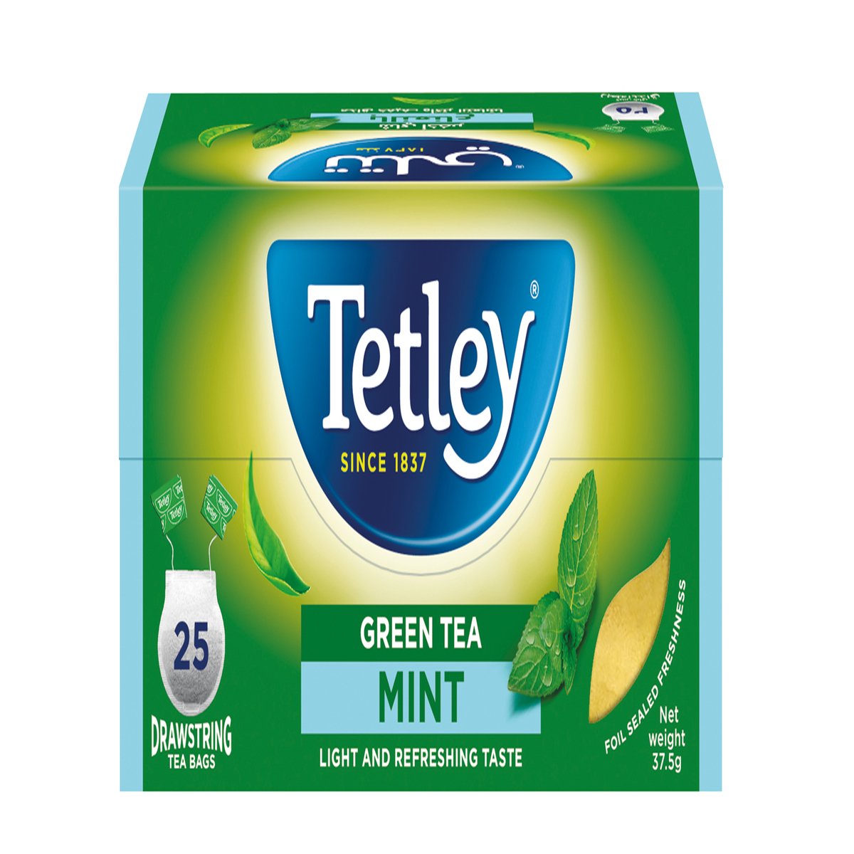 تيتلي شاي اخضر بالنعناع 37.5 جم