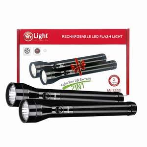 Mr.Light Rechargeable LED Flashlight MR.3333 2pcs