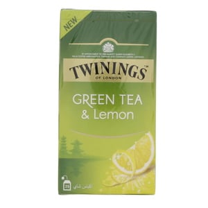 اشتري قم بشراء تويننجز شاي اخضر وليمون 25 حبة Online at Best Price من الموقع - من لولو هايبر ماركت Green Tea في الامارات