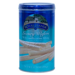 Royal Dansk Luxury Wafers With Vanilla Cream Filling 350g
