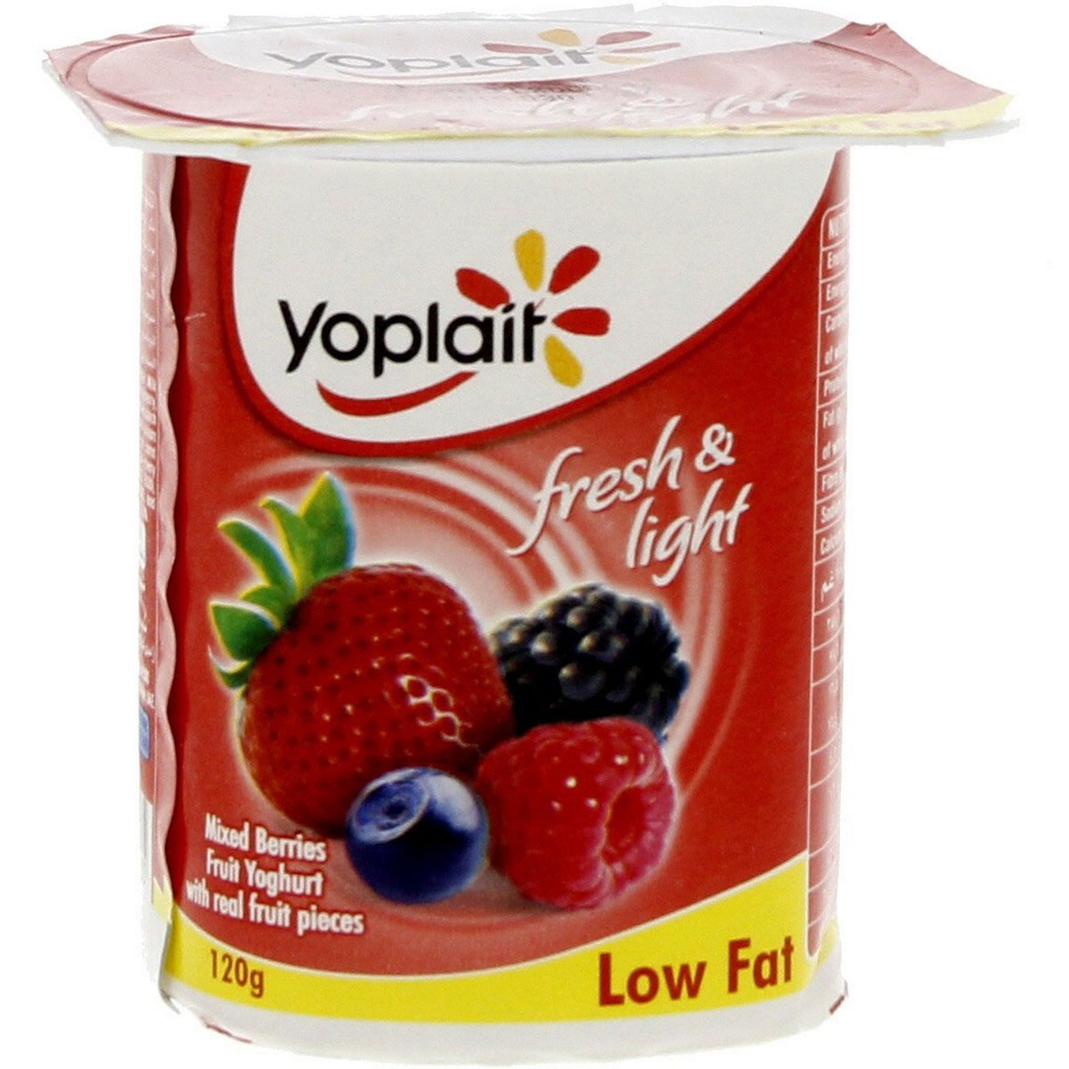Yoplait Mixed Berries Fruit Yoghurt Low Fat 120 g