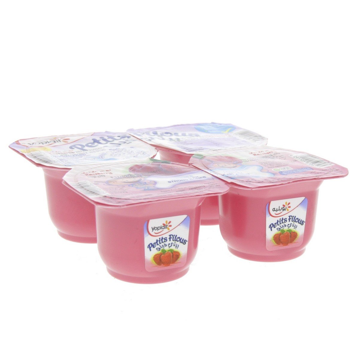 Yoplait Petit Filous Raspberry Flavoured Yoghurt 4 x 50 g
