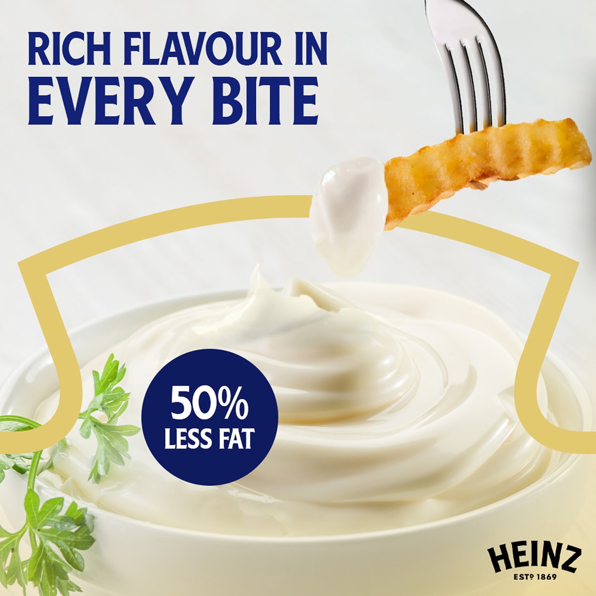 Heinz Incredibly Light Mayonnaise Top Down Squeezy Bottle 400ml