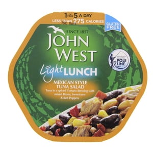 Buy John West Light Lunch Mexican Style Tuna Salad 220 g Online at Best Price | Canned Luncheon Meat | Lulu Kuwait in Kuwait
