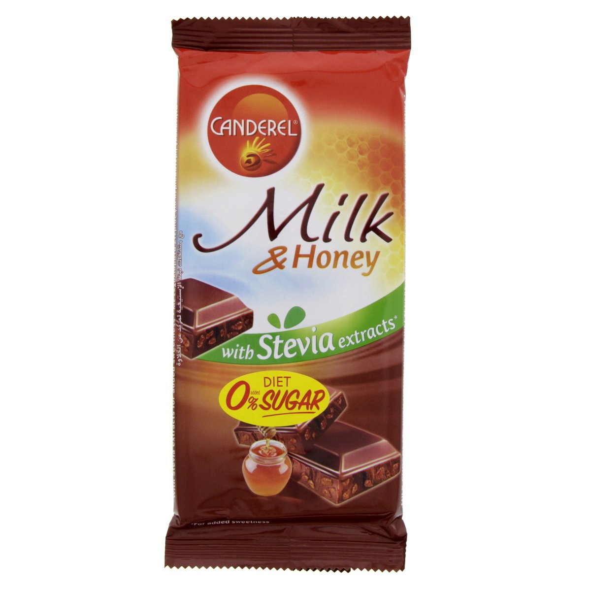 Canderel Milk Chocolate With Honey With Sweeteners 85 g