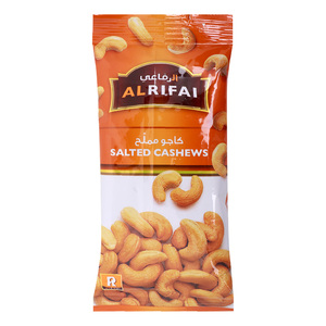 اشتري قم بشراء Al Rifai Salted Cashews 60g Online at Best Price من الموقع - من لولو هايبر ماركت Nuts Processed في الكويت