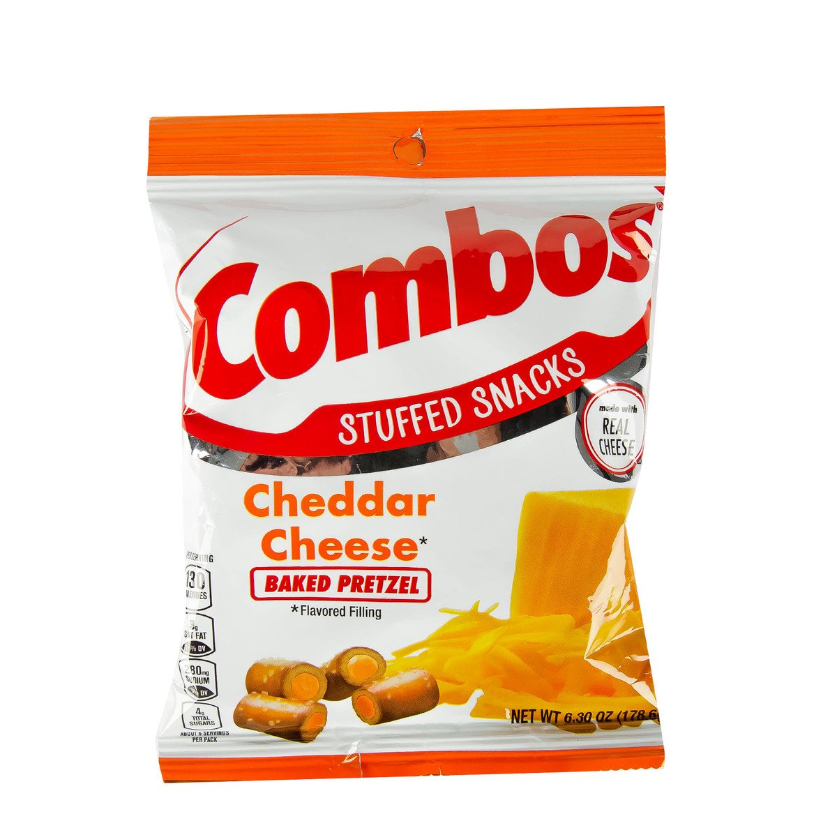 Buy Combos Baked Snacks Cheddar Cheese Pretzel 178.6g Online at Best Price | Other Crisps | Lulu KSA in Kuwait