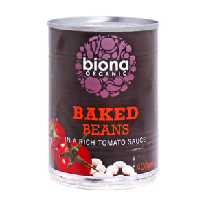 Biona Organic Baked Beans in a Rich Tomato Sauce 400g