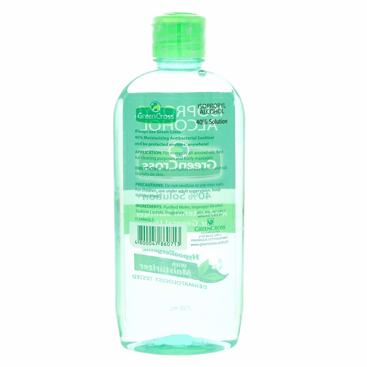 Green Cross Isopropyl Alcohol Antibacterial Sanitizer 250 ml