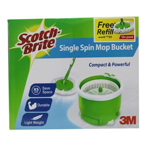 Scotch Brite Single Spin Mop Bucket Set