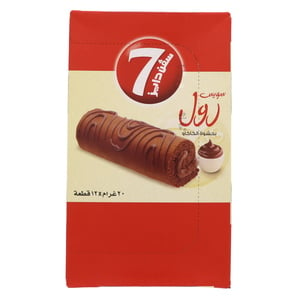 7 Days Swiss Roll with Cocoa Cream 12 x 20g