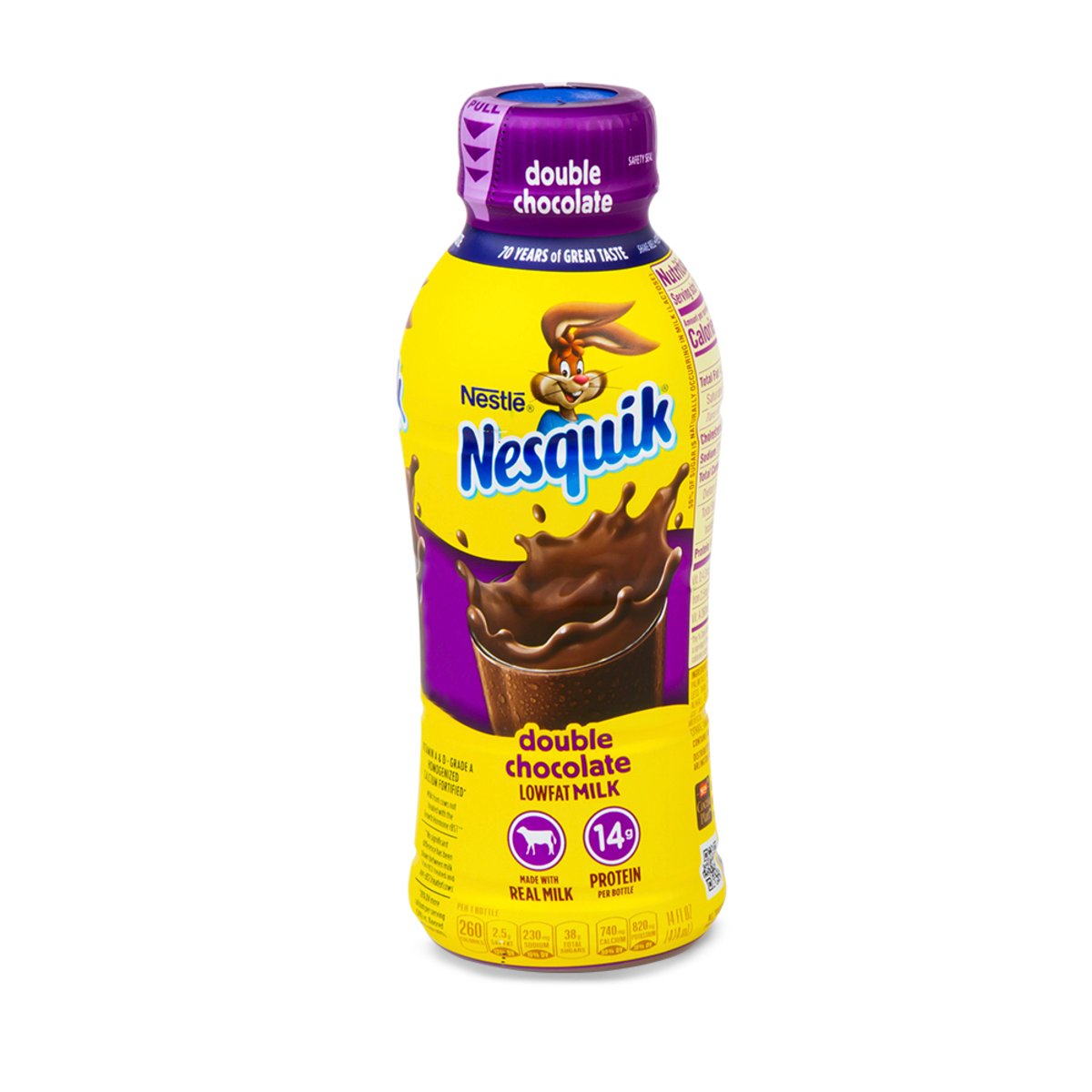 Nestle Nesquik Double Chocolate Milk Drink Low Fat 414 ml