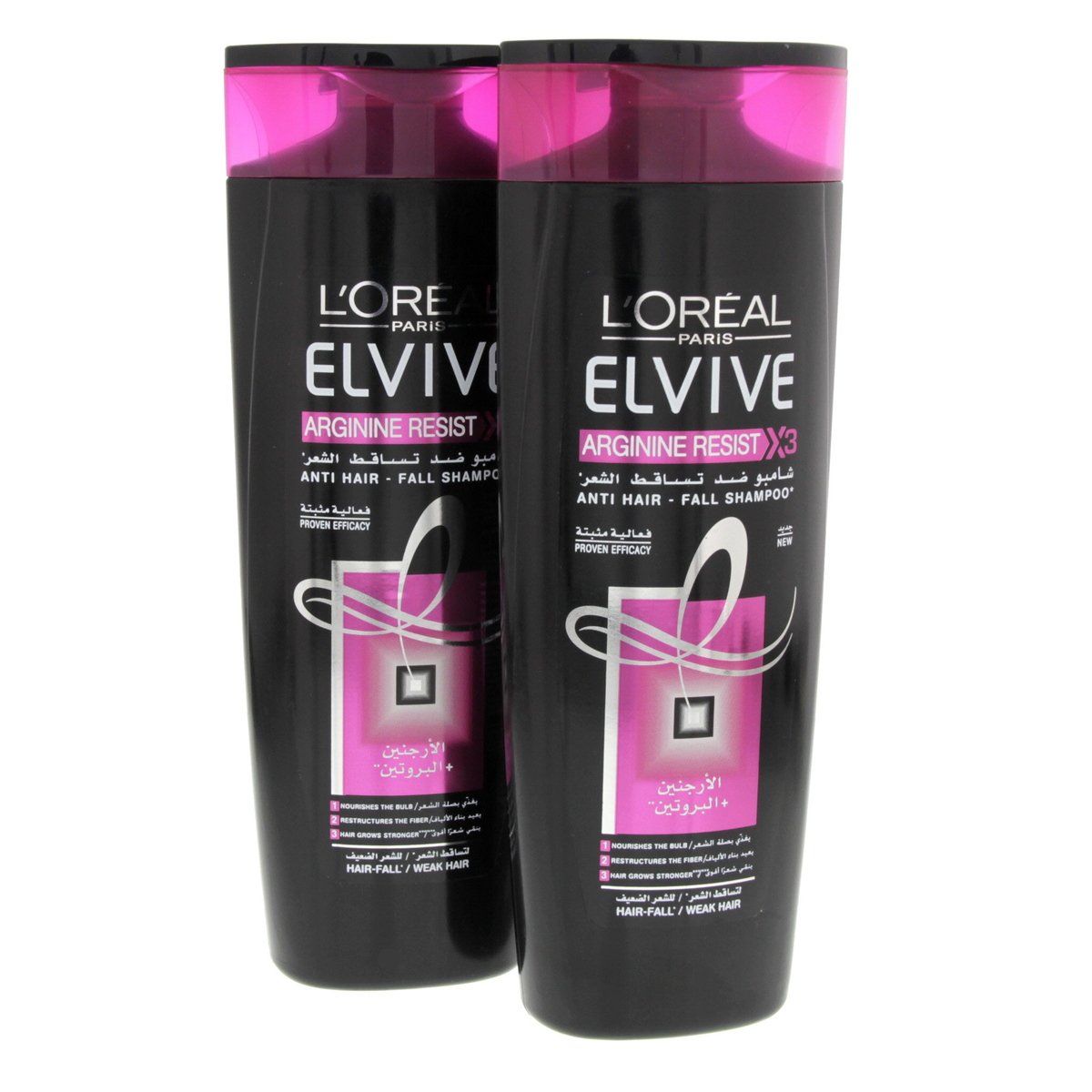 L'oreal Elvive Arginine Resist Shampoo 400ml x 2pcs