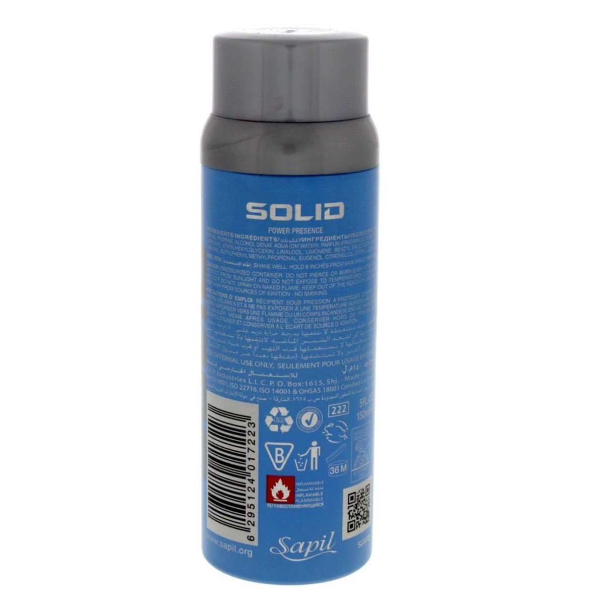 Sapil Perfumed Deodorant Solid Men 150 ml