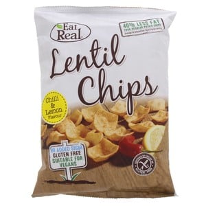 Eat Real Lentil Chips Chili & Lemon 113g