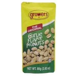 Growers The Original Garlic Flavor Peanuts 80g