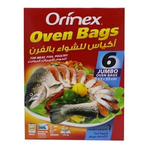 Orinex Oven Bags Jumbo Size 43 x 55cm 6pcs