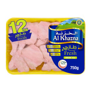 Al Khazna Fresh Chicken Cut Skinless 12pcs 750g