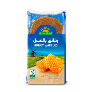 اشتري قم بشراء Natureland Organic Honey Waffles 175 g Online at Best Price من الموقع - من لولو هايبر ماركت Wafer Biscuits في الكويت