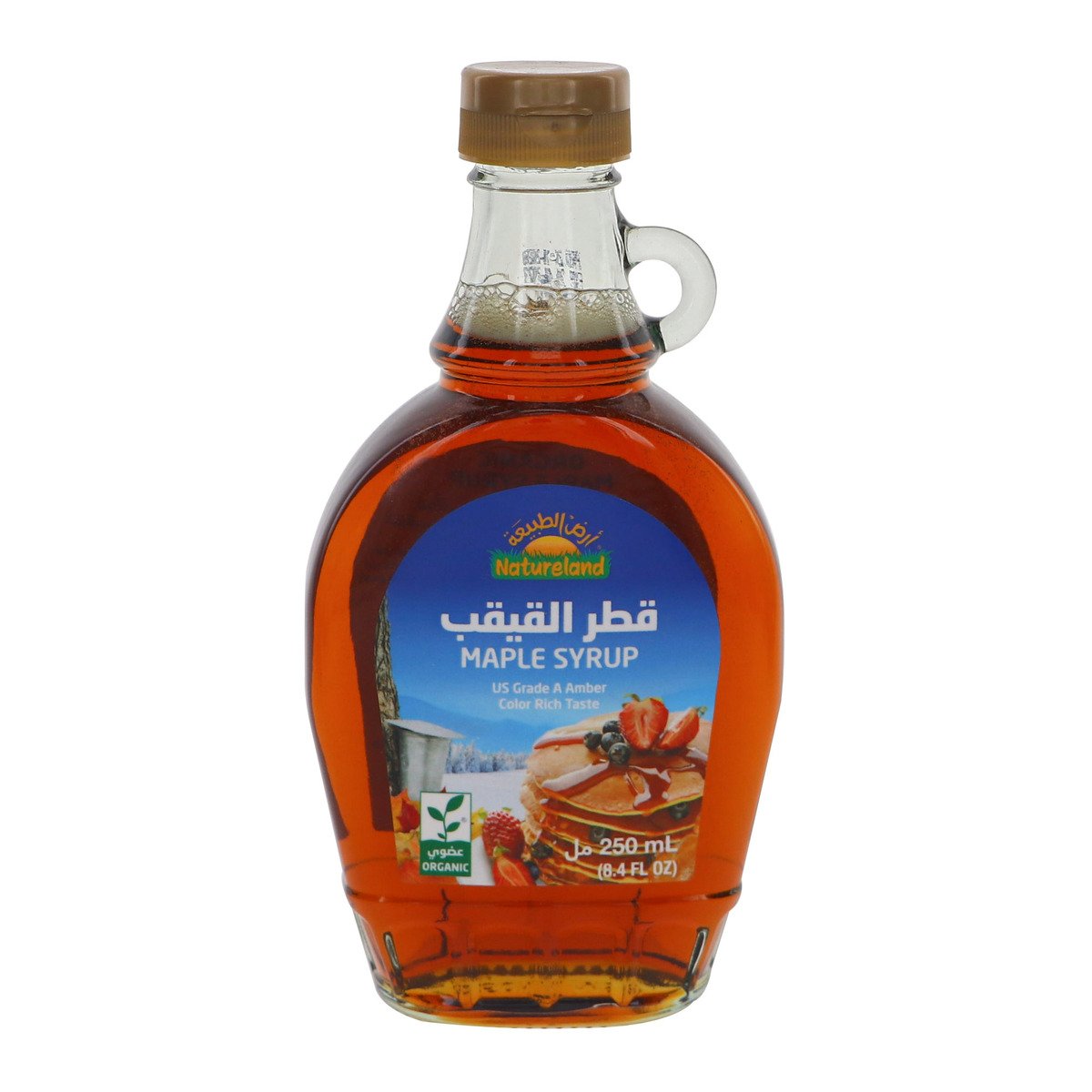 Buy Natureland Organic Maple Syrup 250ml Online at Best Price | Syrups & Frosting | Lulu Kuwait in Saudi Arabia