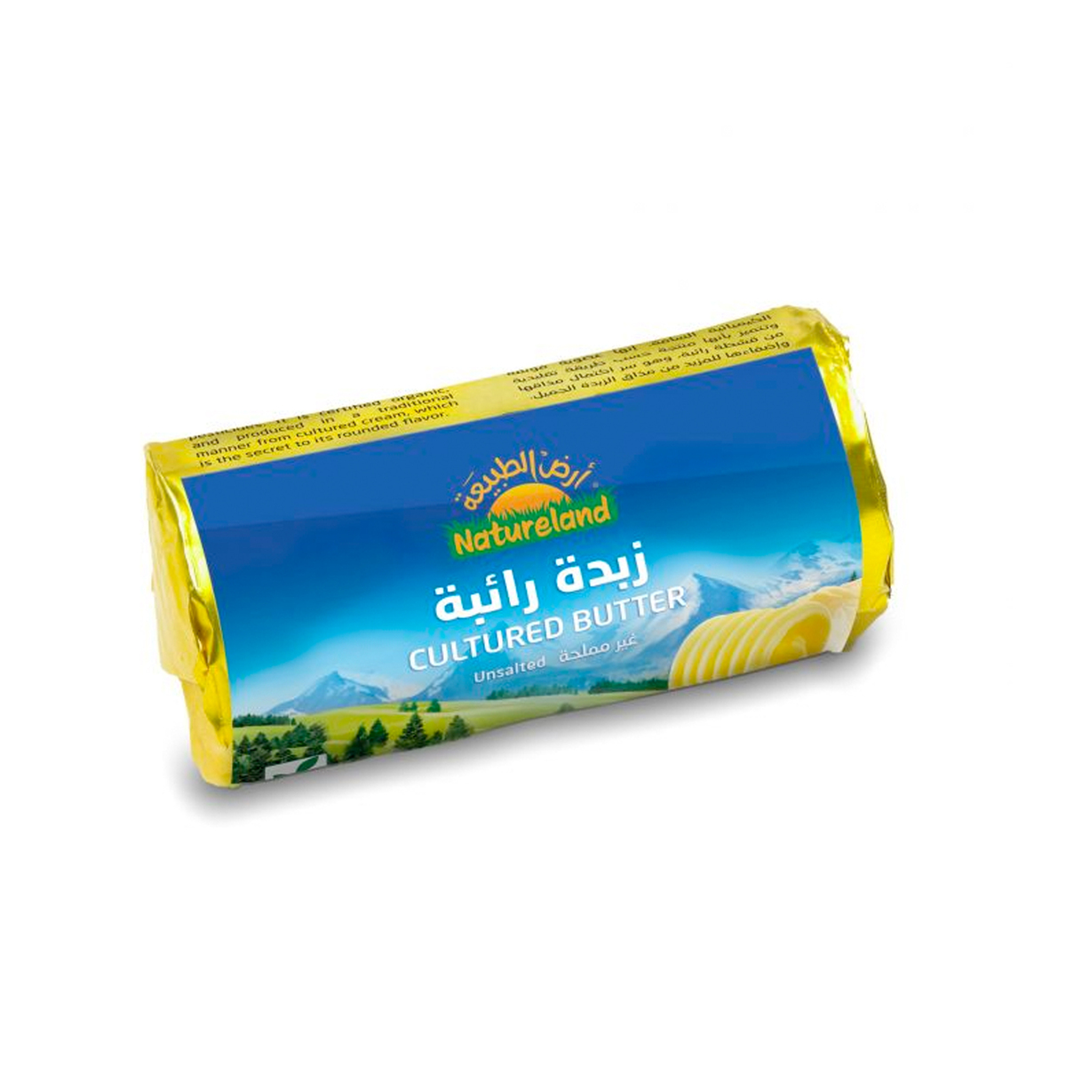 Natureland Organic Cultured Unsalted Butter 227 g
