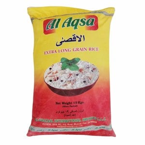 Al Aqsa Extra Long Grain Rice 19kg