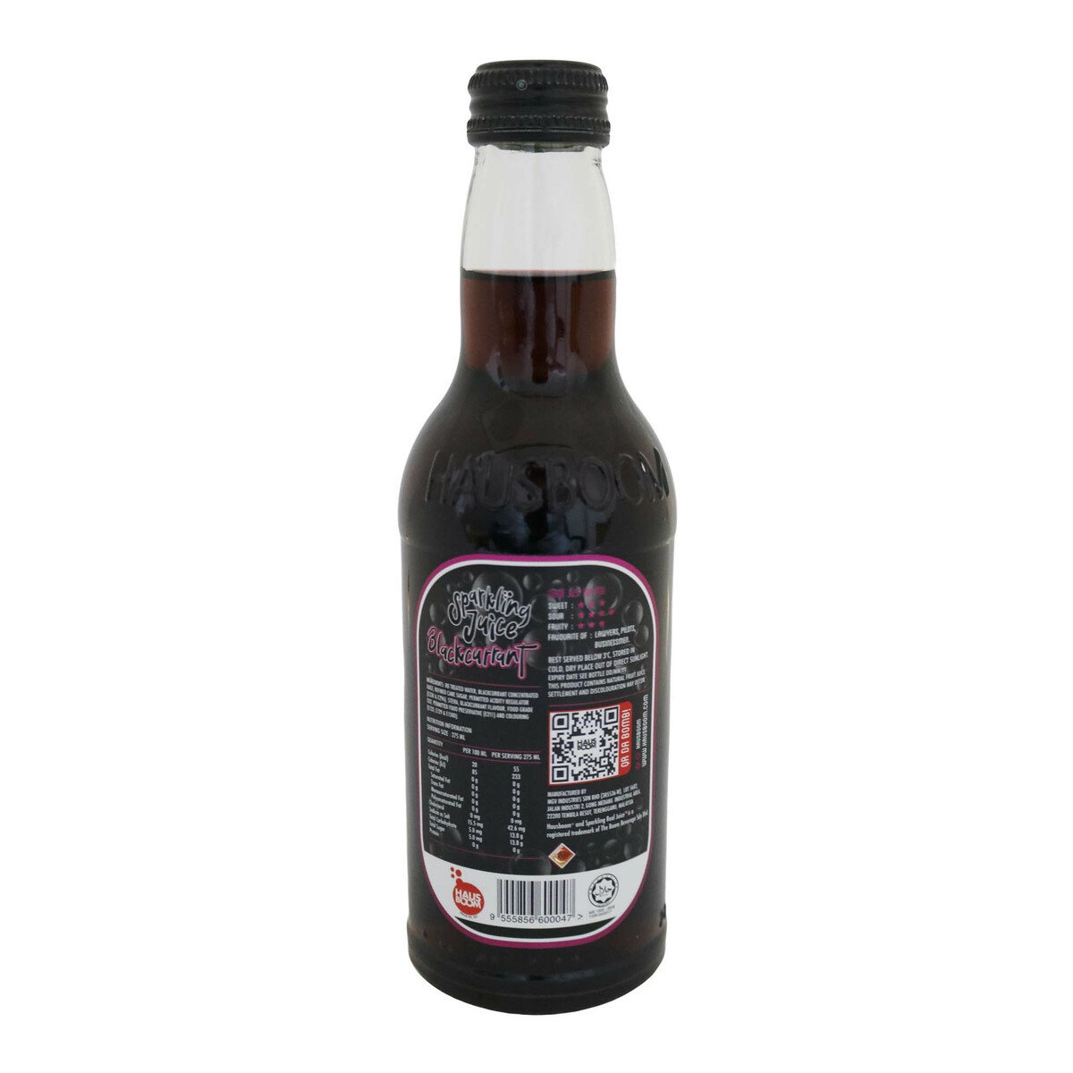 Hausboom Blackcurrent Bottle 275ml
