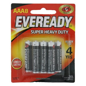 Eveready Battery SHD AAA BP8M 8pcs