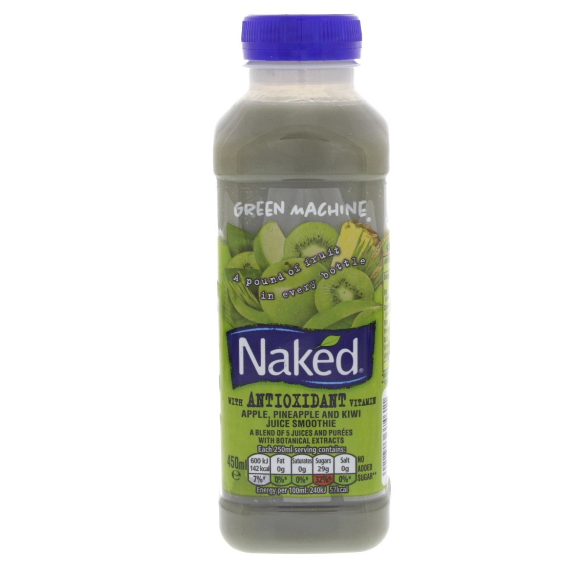 Naked Apple, Pineapple And Kiwi Juice Smoothie 450 ml