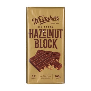 Whittaker's Hazelnut Block Milk Chocolate 200 g