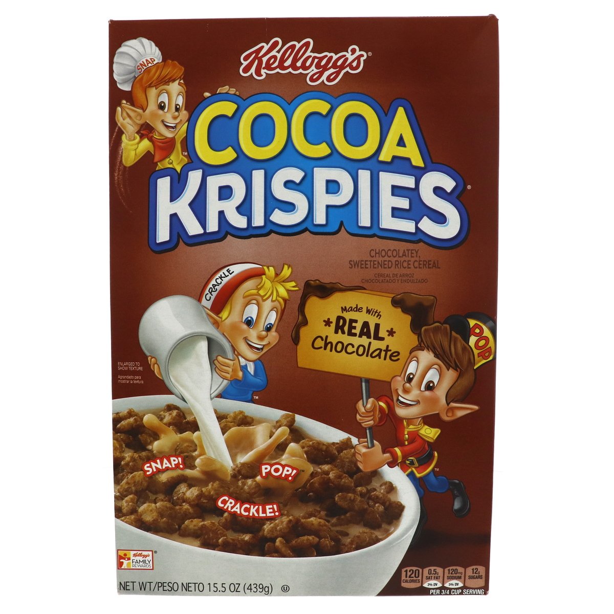 Kellogg's Cocoa Krispies Chocolatey Sweetened Rice Cereal 439 g
