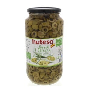 Hutesa Spanish Olives Sliced Green 450g