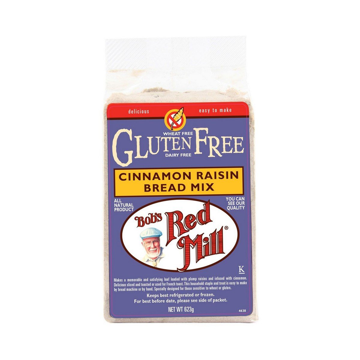 Bob's Red Mill Cinnamon Raisin Bread Mix Gluten Free 623 g