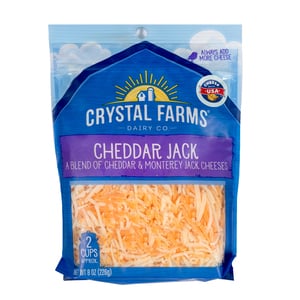 Crystal Farm Cheddar & Monterey Jack Cheese 226 g