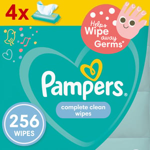 Pampers Fresh Clean Baby Wipes 64pcs 3+1