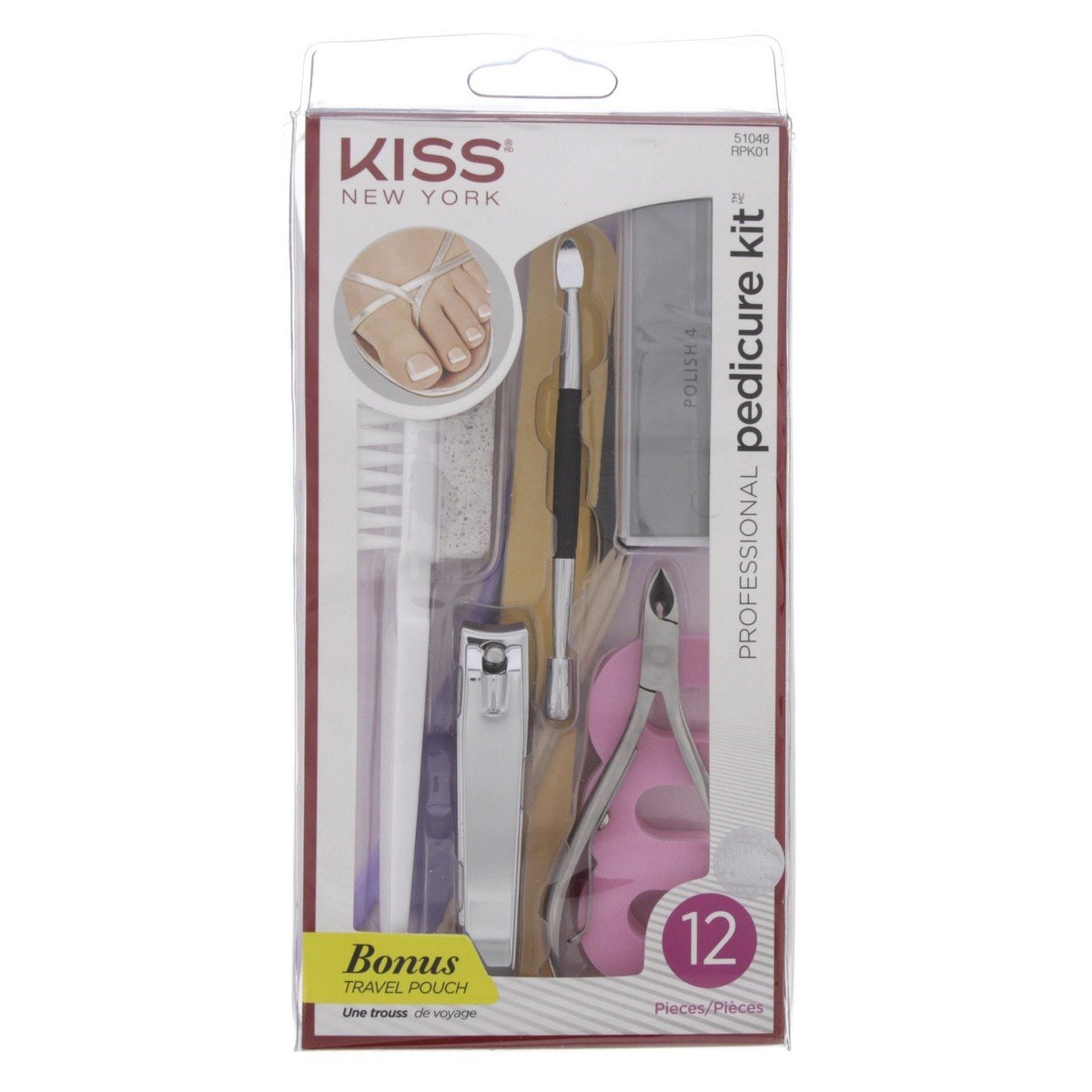 Kiss Pedicure Kit 12 pcs
