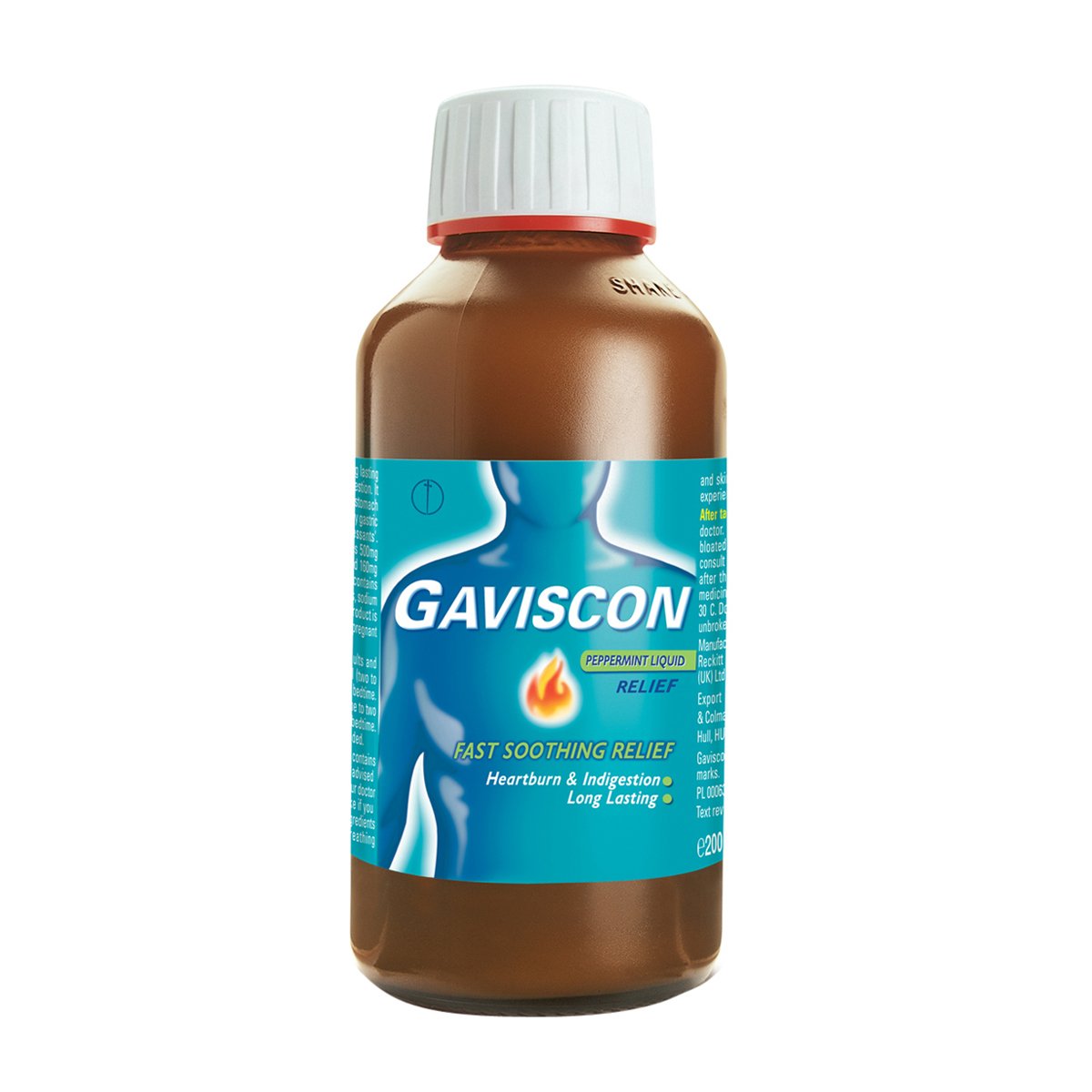 Gaviscon Heartburn & Indigestion Relief Liquid Peppermint 200 ml